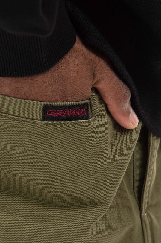 Gramicci pantaloni de bumbac Gramicci Pant verde G102.OGT