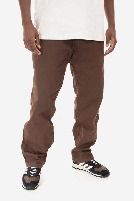 Gramicci pantaloni in cotone Gramicci Pant cotone marrone G102.OGT