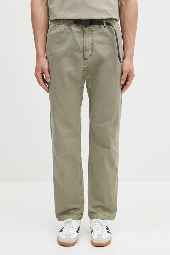 Хлопковые брюки Gramicci Gramicci Pant зелёный G102.OGT