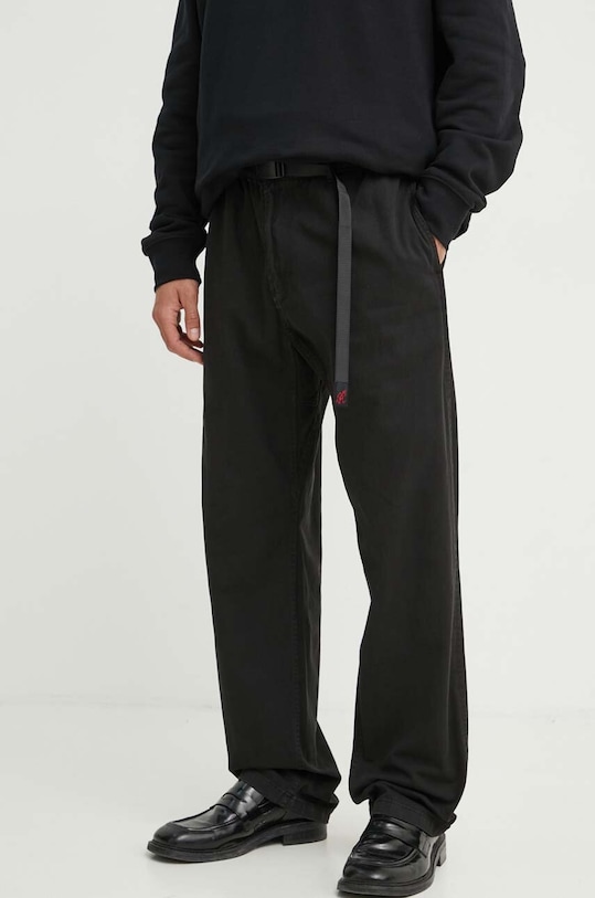 Gramicci pantaloni de bumbac Gramicci Pant negru G102.OGT