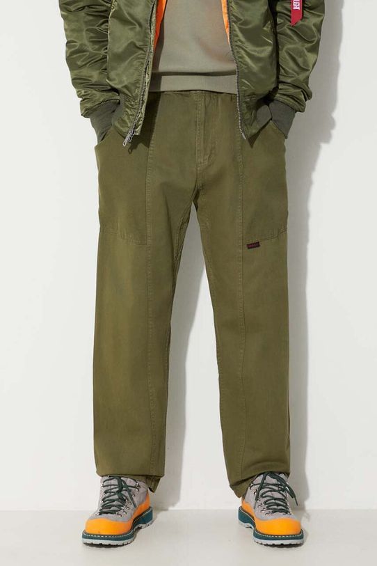 Gramicci pantaloni in cotone Gadget Pant cotone verde G105.OGT