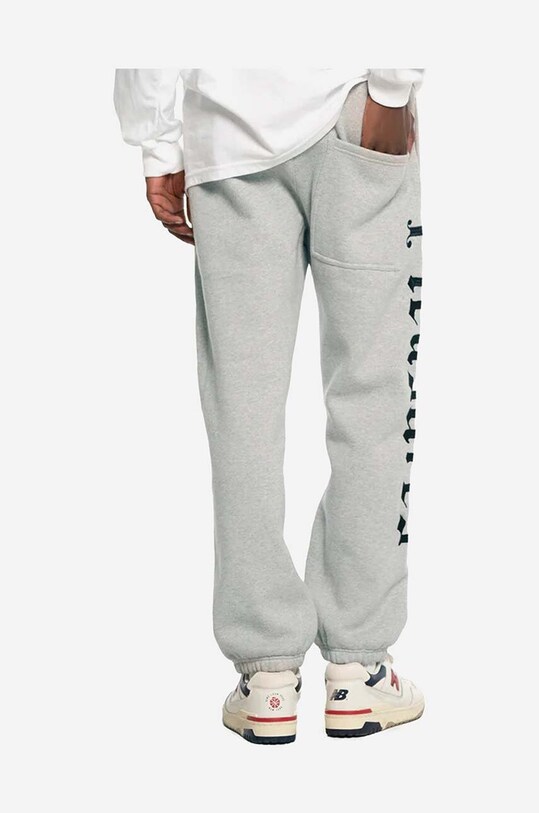 PLEASURES spodnie dresowe Burnout P22W016 szary AW22