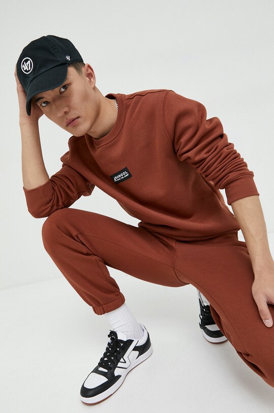 Îmbrăcăminte Kangol pantaloni de trening KAF22USPA105 maro