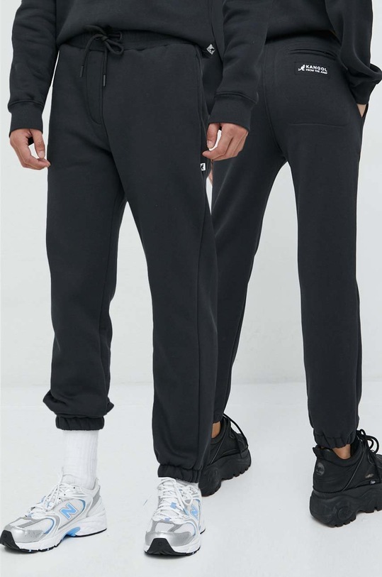 Kangol spodnie dresowe dzianina czarny KAF22USPA105