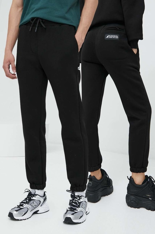 Kangol spodnie dresowe dzianina czarny KAF22USPA105