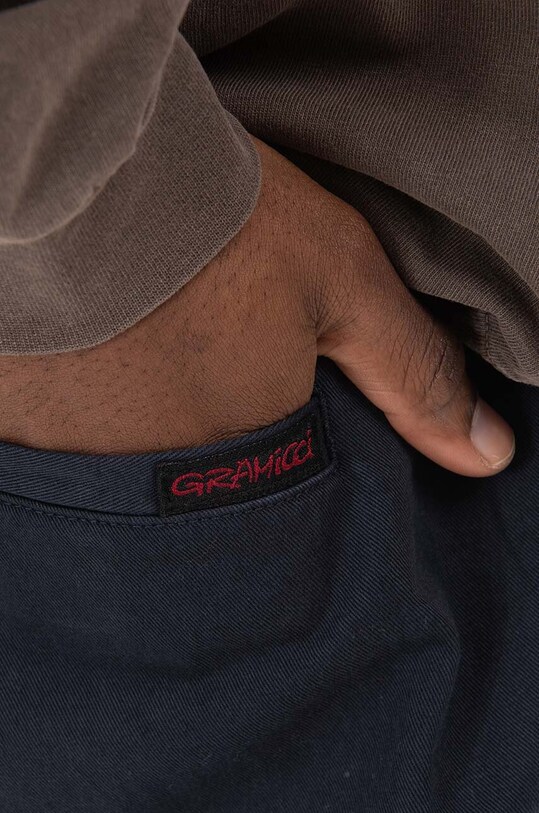 Bavlněné kalhoty Gramicci Loose Tapered Pant námořnická modř G103.OGT