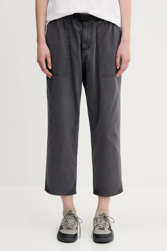 Бавовняні штани Gramicci Loose Tapered Pant G103.OGT сірий SS25
