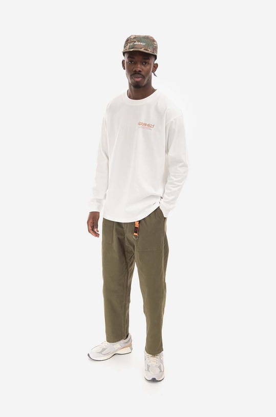 Gramicci pantaloni de bumbac Loose Tapered Pant G103.OGT verde SS25