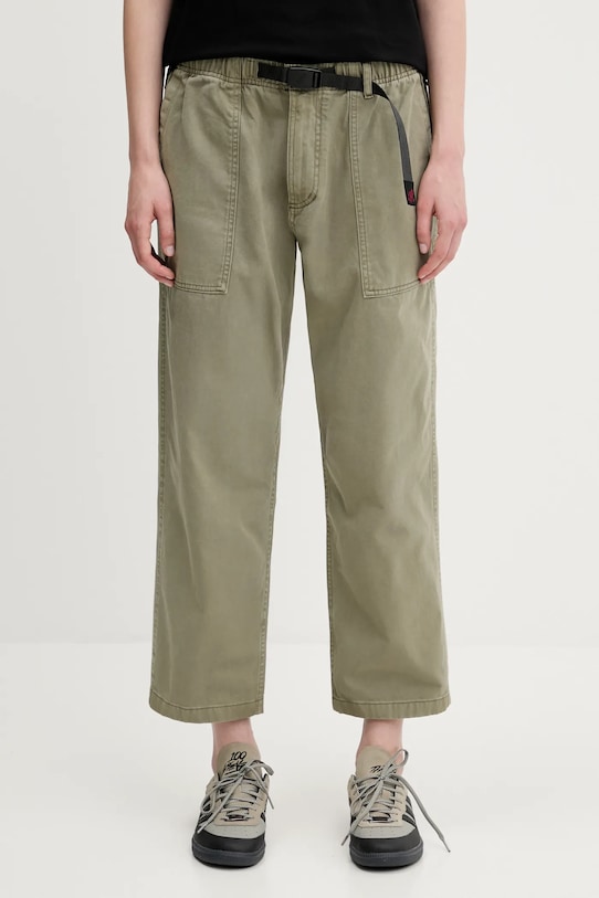 Хлопковые брюки Gramicci Loose Tapered Pant G103.OGT зелёный SS25