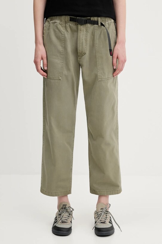 Gramicci pantaloni de bumbac Loose Tapered Pant G103.OGT verde SS25
