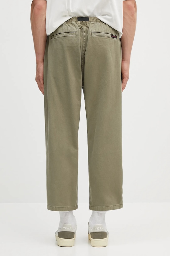Хлопковые брюки Gramicci Loose Tapered Pant G103.OGT зелёный