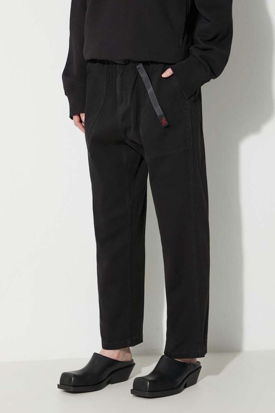 Βαμβακερό παντελόνι Gramicci Loose Tapered Pant μαύρο G103.OGT