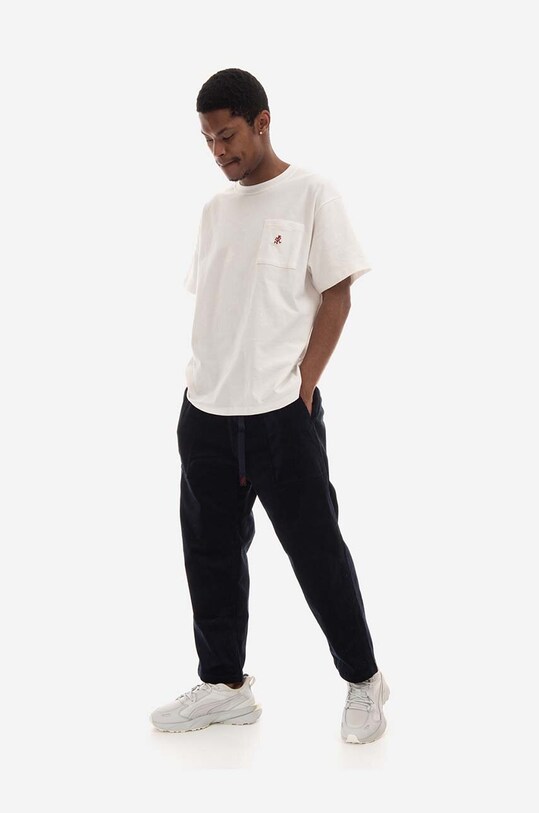 Gramicci corduroy trousers Corduroy Loose Tapered Pants G2FU.P006 navy AW22