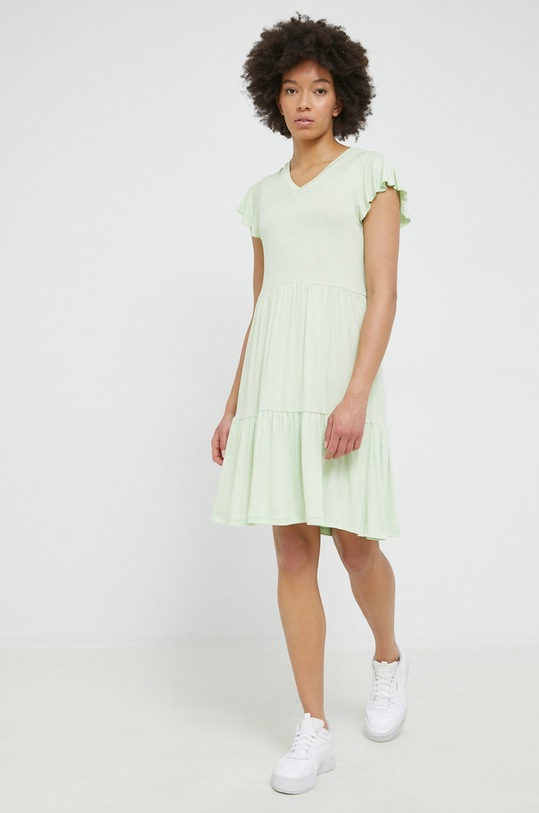 Рокля Pieces 17125647.Gleam зелен AW22