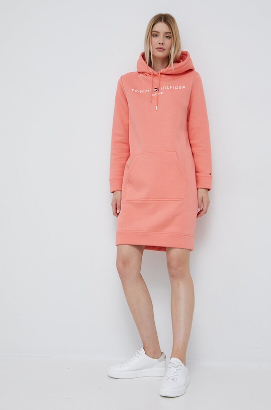 Tommy Hilfiger rochie WW0WW30061.9BYY portocaliu AW22