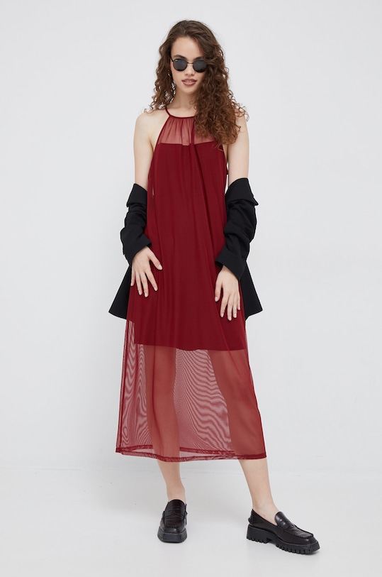 Dkny rochie P2ED7NGD burgundia AW22