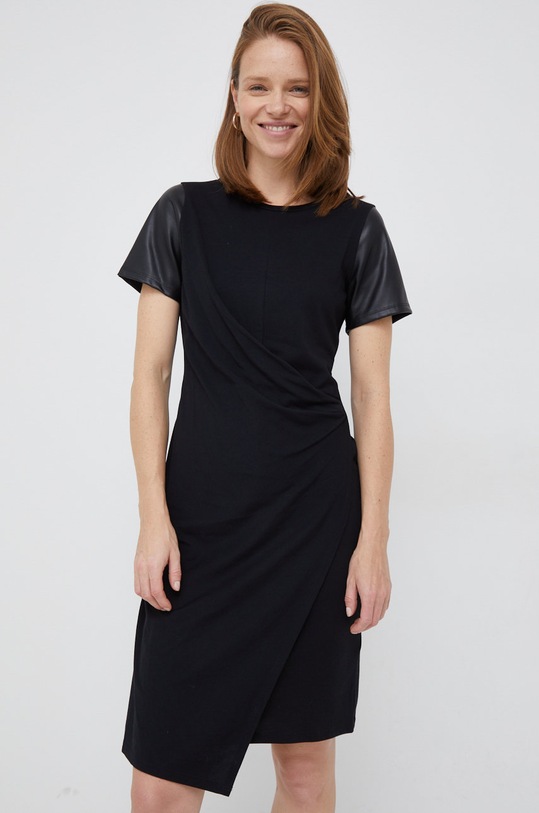 Dkny sukienka P2GD0OQQ czarny AW22