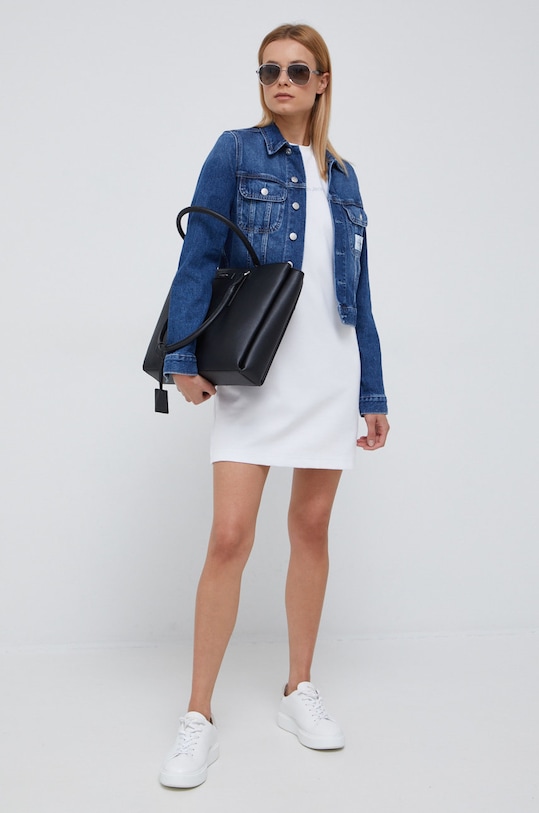 Calvin Klein Jeans sukienka J20J219916.9BYY biały AW22
