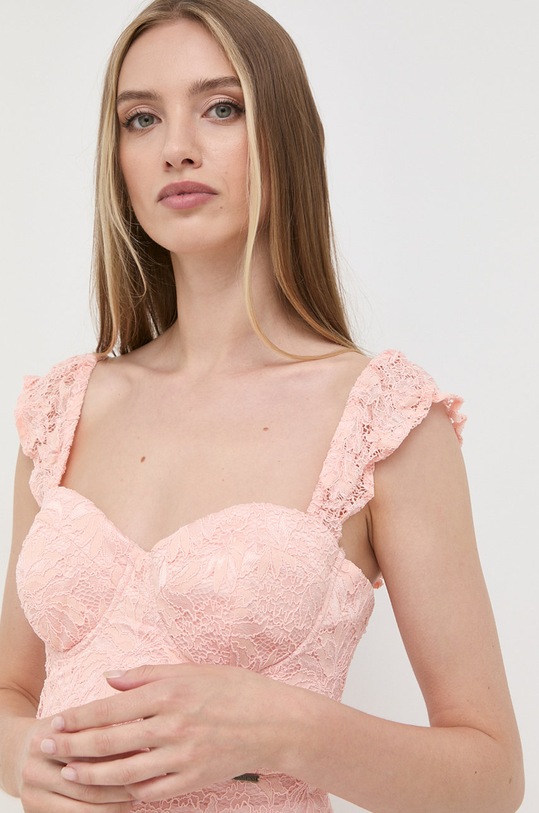 Guess sukienka pomarańczowy W2YK70.KAQN0