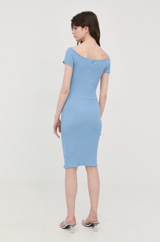 Îmbrăcăminte Guess rochie din amestec de matase W2YK54.Z30L1 albastru