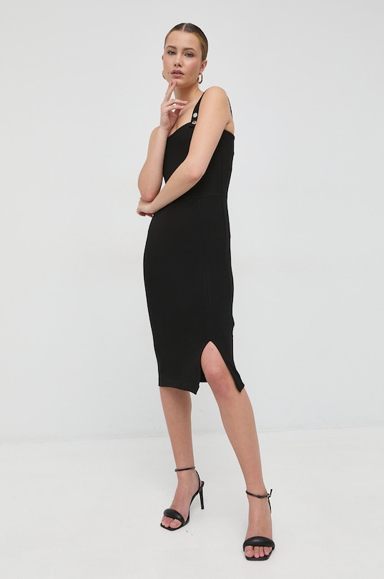 Guess sukienka z elastanem czarny W2YK17.K8RT2