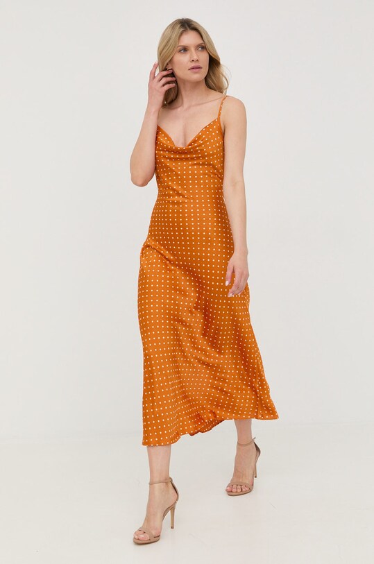 Guess sukienka casual pomarańczowy W2YK86.WD8G2
