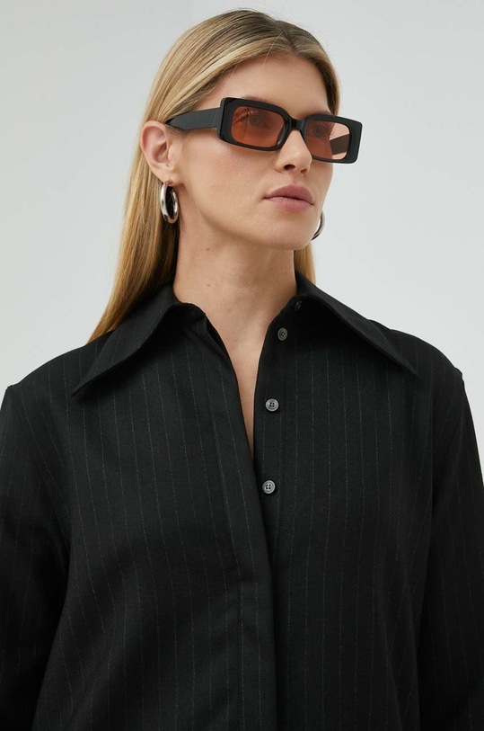 Tiger Of Sweden sukienka z domieszką wełny czarny S68234006