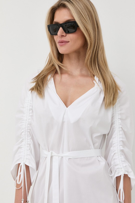 BOSS sukienka bawełniana 50472153 biały 50472153