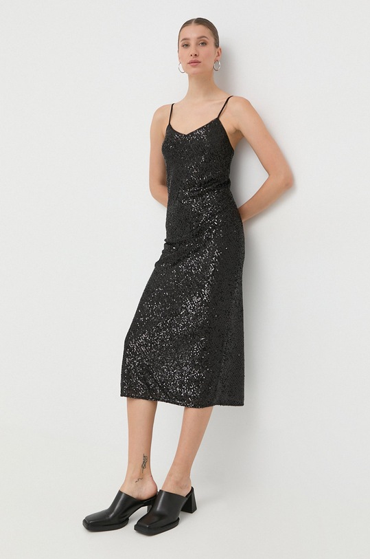 Patrizia Pepe sukienka z elastanem czarny 8A0984.A6W6
