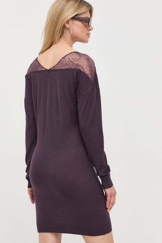 Oblečení Vlněné šaty Patrizia Pepe 8A1027.KM36 fialová