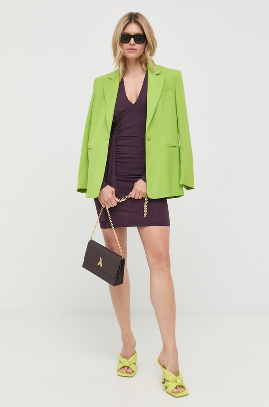 Šaty Patrizia Pepe 8A1052.J3EV fialová AW22