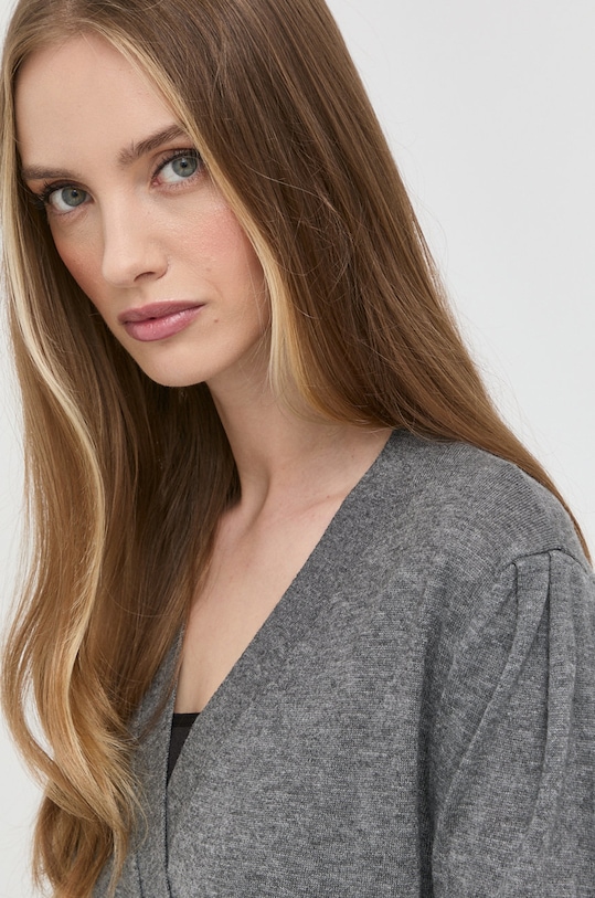 Šaty z vlněné směsi Twinset 222LI3355 šedá