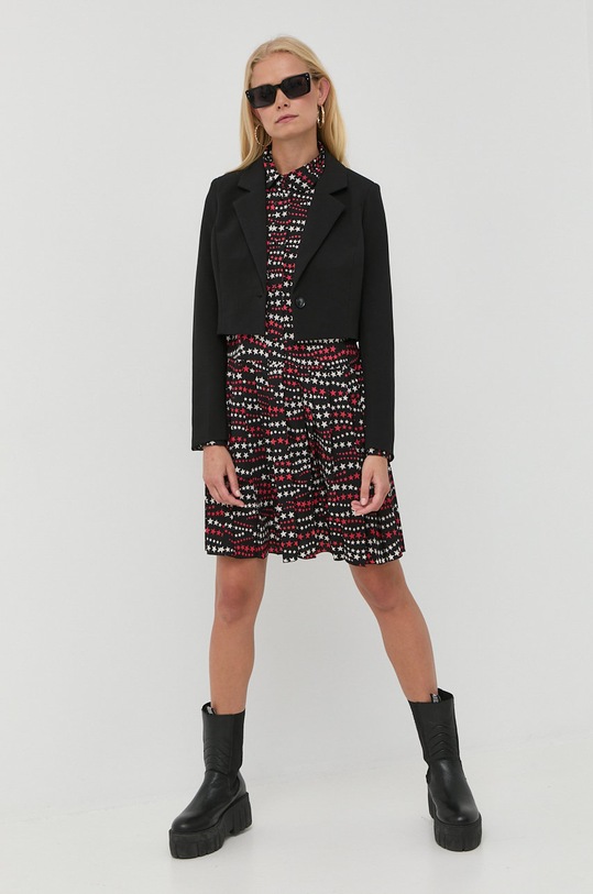 Red Valentino sukienka 1R3VAFA56HV czarny AW22