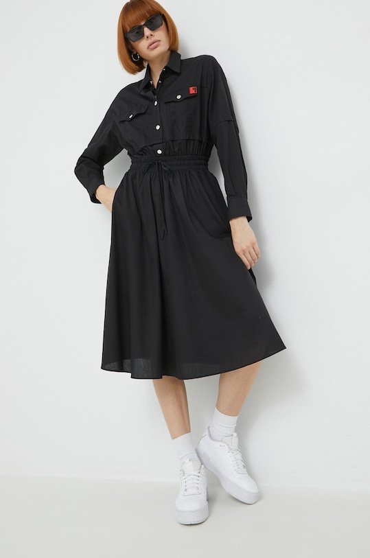 Love Moschino sukienka casual czarny W.V.J50.81.T.361A