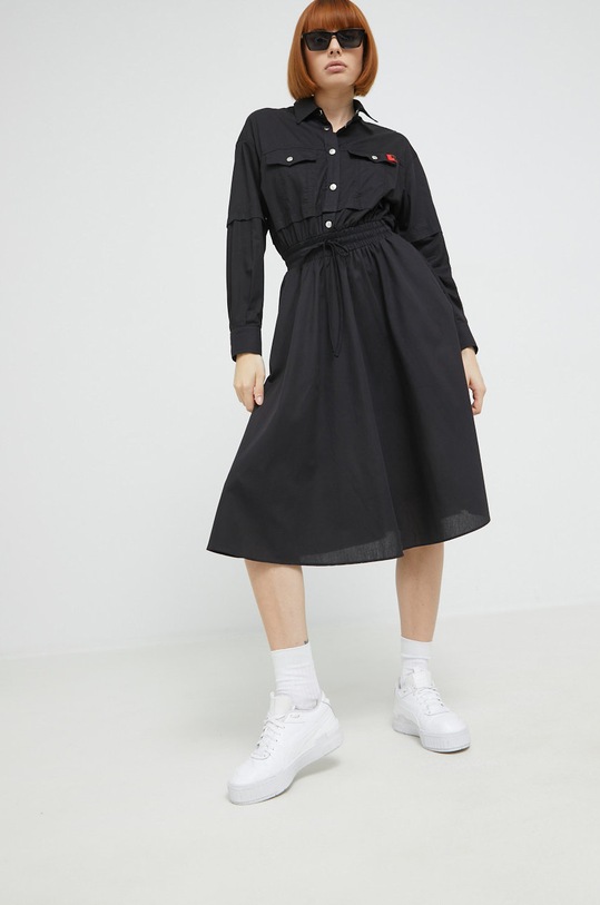 Love Moschino sukienka W.V.J50.81.T.361A czarny AW22