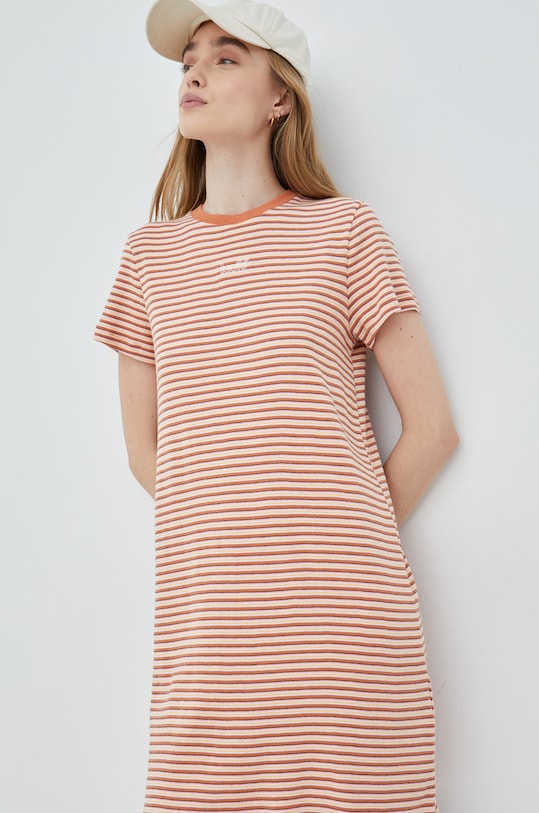 Levi's sukienka bawełniana wzorzyste pomarańczowy A3340.0000