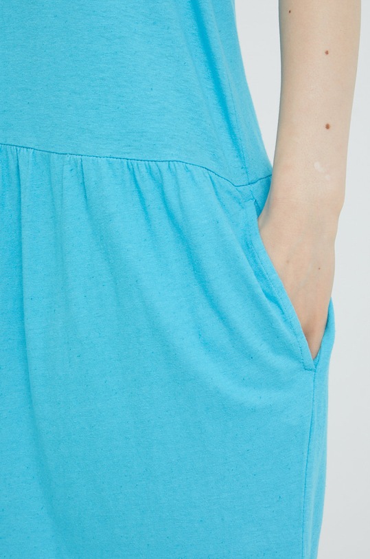 Superdry ruha vászonkeverékből W8011100A.BVT türkiz