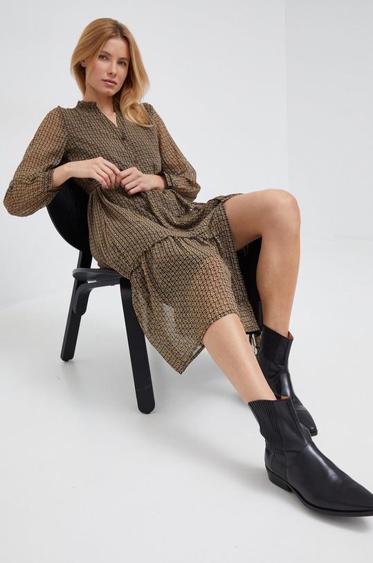 Pepe Jeans sukienka casual żółty PL953146.098