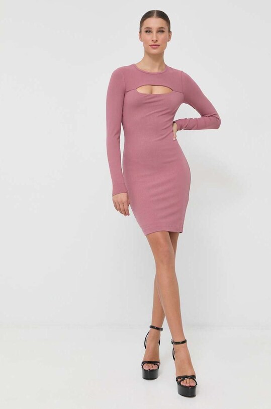 Сукня Guess WBBK86.KB9E2 рожевий AW22