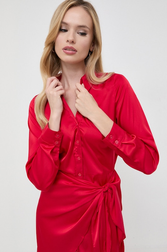 Guess sukienka AYLA z elastanem czerwony W2BK83.WF1T2