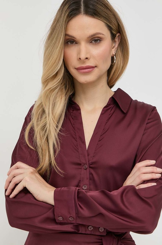 Guess sukienka AYLA bordowy W2BK83.WF1T2