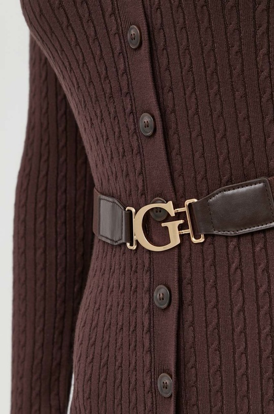 Guess sukienka W2BK54.Z2YJ2 brązowy