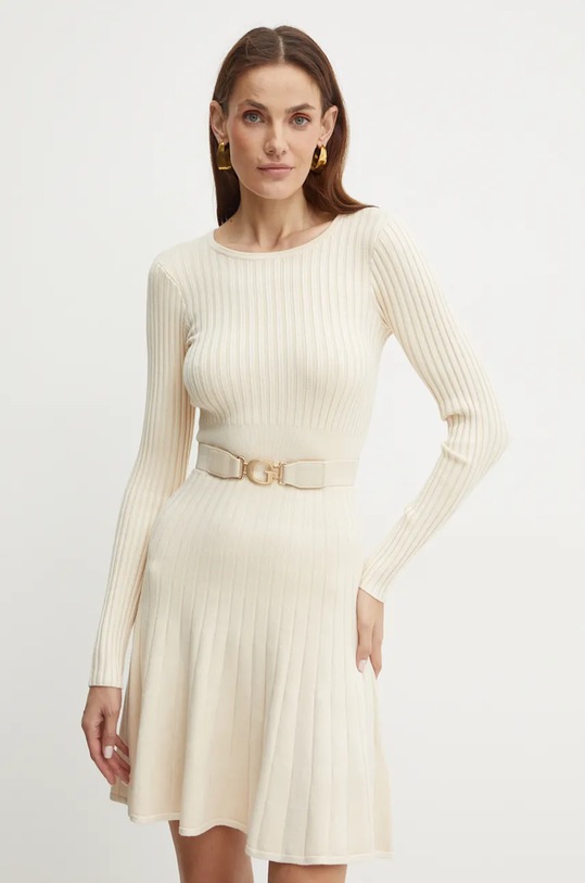Šaty Guess mini béžová W2BK29.Z2YJ2