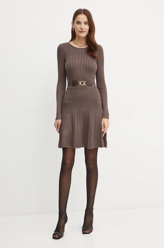 Šaty Guess W2BK29.Z2YJ2 hnědá AW24