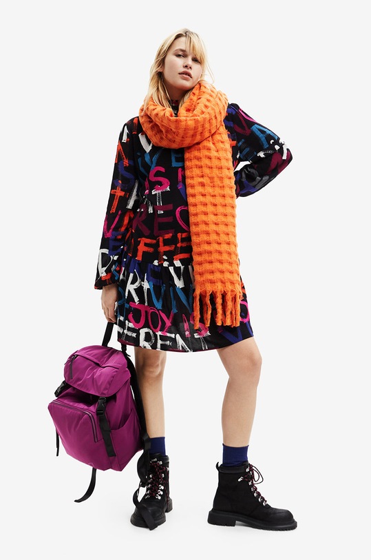 Дрехи Рокля Desigual 22WWVW10 черен