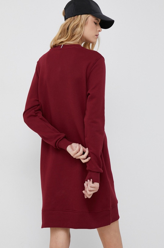 Ruházat Tommy Hilfiger pamut ruha WW0WW37442.9BYY burgundia