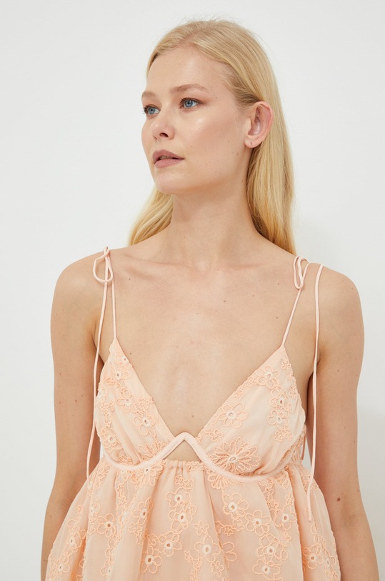 For Love & Lemons sukienka pomarańczowy CD2670.SU22