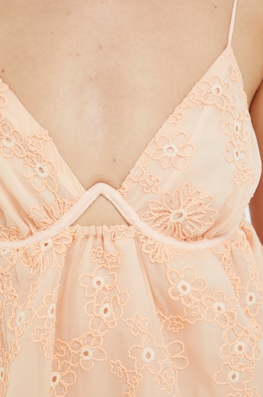 For Love & Lemons sukienka CD2670.SU22 pomarańczowy