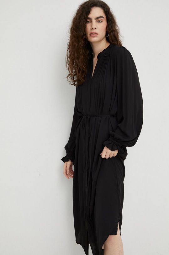 Šaty Bruuns Bazaar BBW3050 černá AW22