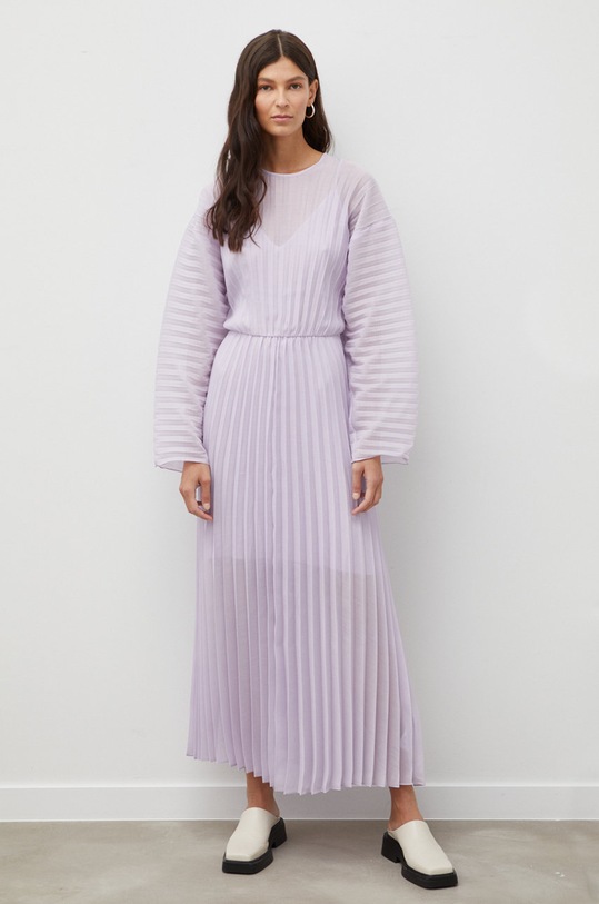 Samsoe Samsoe rochie maxi violet F22300222